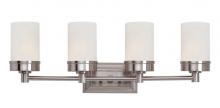 Trans Globe 70334 BN - 4LT-BATH BAR-BRUSHED NICKEL-WH